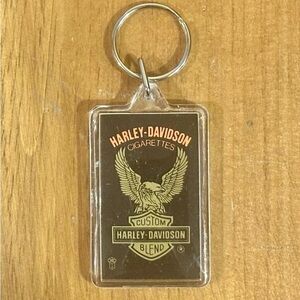 Vintage Two-Sided Harley-Davidson Keychain with Eagle Design